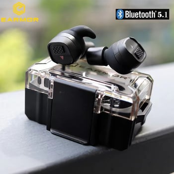 Maska za uši, serija EARMOR M20T, Bluetooth bežični headset povezan s telefonom, potlačivanje buke, taktička zaštita sluha za pucanje