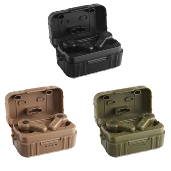 In-ear taktičke slušalice za vanjsku lovačku upotrebu, s redukcijom buke 27 dB, SNR 30, hvatanje zvuka pri ispaljivanju i punjenje