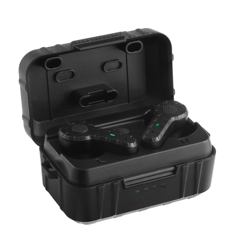 In-ear taktičke slušalice za vanjsku lovačku upotrebu, s redukcijom buke 27 dB, SNR 30, hvatanje zvuka pri ispaljivanju i punjenje