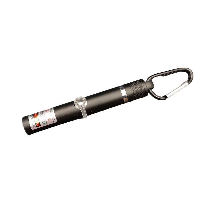 Aluminijski laser pointer zelene boje, USB punjenje, karabinski klip, otisak logotipa, prilagodba