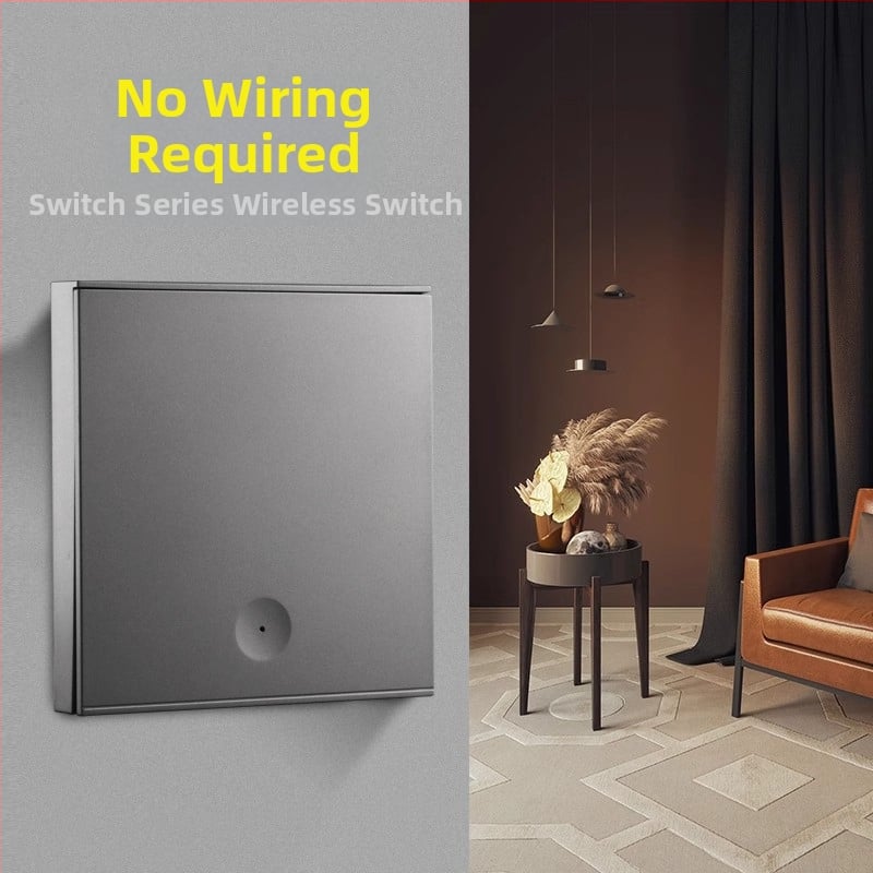 Panou de întrerupător wireless cu control dublu și personalizare - 110-220V, 433MHz, rază 20 m, interval de temperatură 0–50°C, pentru iluminat casnic