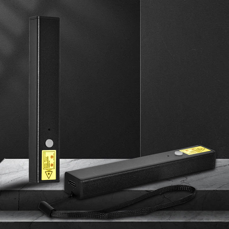 Homokasztali oktatáshoz laserpointer toll, Type-C töltés, alumínium test, 753 négyszögcső kivitel, logó nyomtatva