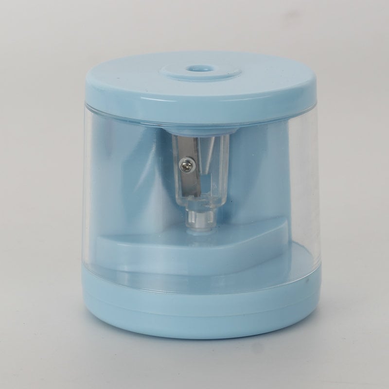 Rajzfilm-stílusú elektromos ceruzahegyező – ABS, elektromos működés, kézzel hajtható kar, ajándékhoz kész