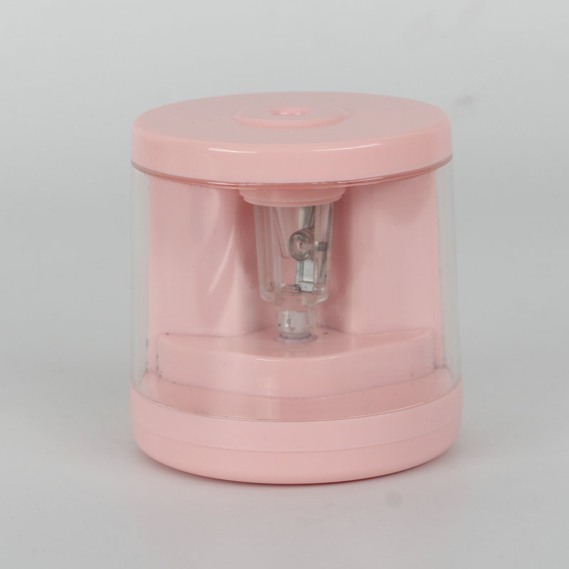 Rajzfilm-stílusú elektromos ceruzahegyező – ABS, elektromos működés, kézzel hajtható kar, ajándékhoz kész