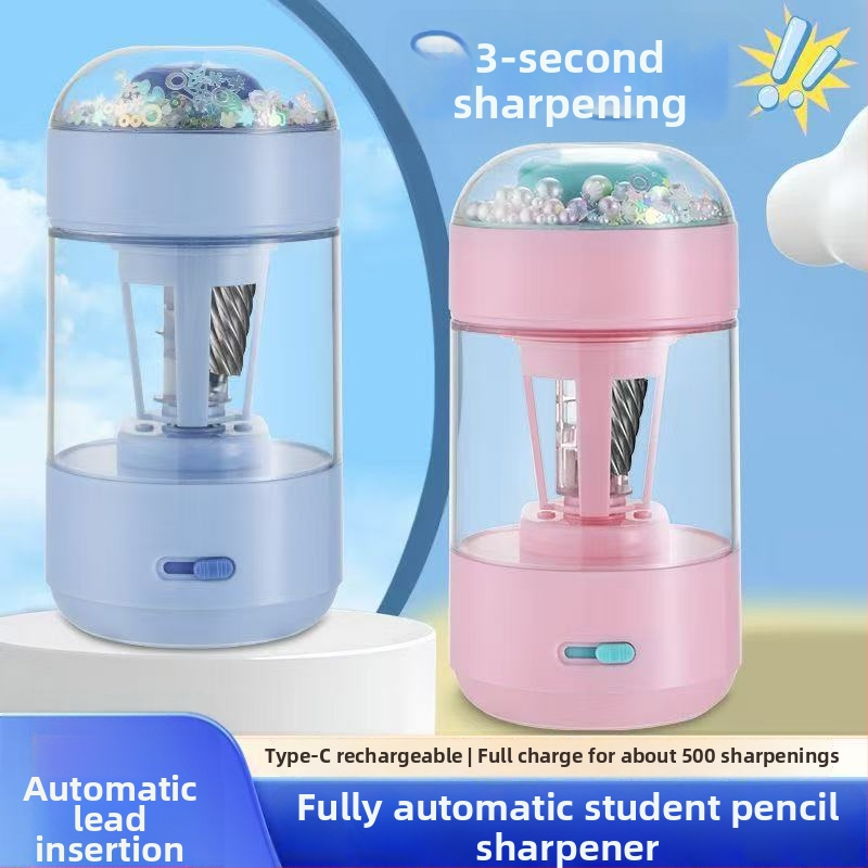 Yunfeng elektromos ceruzahegyező – műanyag test – kész ajándék, diákoknak, ballagás