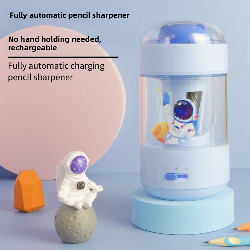 Yunfeng elektromos ceruzahegyező – műanyag test – kész ajándék, diákoknak, ballagás