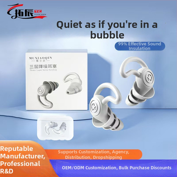 Silikónové ušné štuple na tlmenie hluku - in-ear, vodotesné, NRR 35