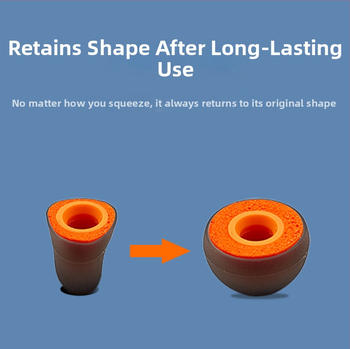 Silikónový kryt na slúchadlá s penovou výplňou; materiál: silikón + pena; zníženie hluku 40%; pre slúchadlá; séria Silicone Earphone Cover; miskovitý tvar.