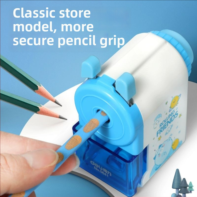 Iskolásoknak készült ceruzahegyező – fém test, geometriai kialakítás, manuális működtetés, modell: Buy enough to go to the city to shuo-0641
