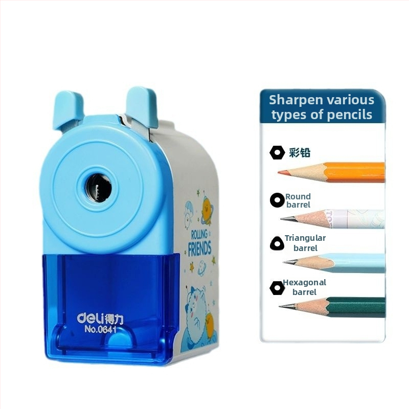 Iskolásoknak készült ceruzahegyező – fém test, geometriai kialakítás, manuális működtetés, modell: Buy enough to go to the city to shuo-0641