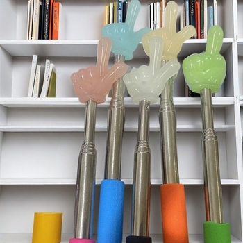 Gyerekeknek és tanítóknak visszahúzható olvasópálca, PP műanyag és rozsdamentes acél felhasználásával; típus: olvasópálca; márka: Egyéb; logó nyomtatás nem lehetséges