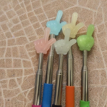 Gyerekeknek és tanítóknak visszahúzható olvasópálca, PP műanyag és rozsdamentes acél felhasználásával; típus: olvasópálca; márka: Egyéb; logó nyomtatás nem lehetséges