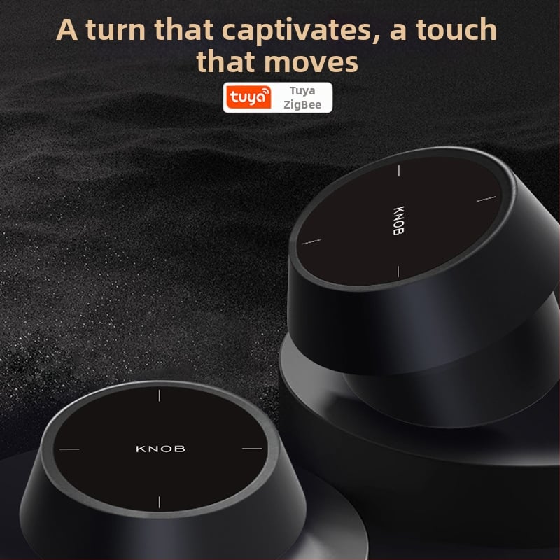 Zigbee Έξυπνος περιστροφικός διακόπτης για κουρτίνες, έλεγχος σκηνών, θερμοκρασία χρώματος και φωτεινότητας, ασύρματος