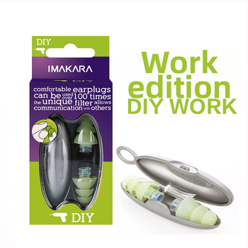 Ušné štuple - termálny silikón, ekologické, in-ear dizajn, 40 dB NR, na spanie, učenie a kancelárske znižovanie hluku