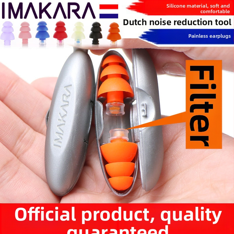 Ušné štuple - termálny silikón, ekologické, in-ear dizajn, 40 dB NR, na spanie, učenie a kancelárske znižovanie hluku