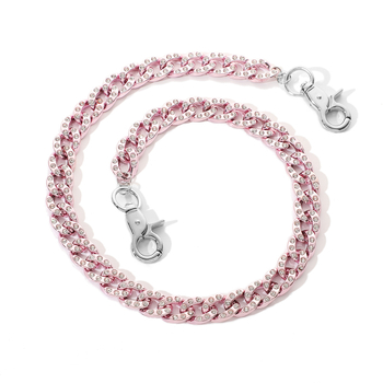 Lanac za pojas – Hip-hop lanac od plastike, kubanskog stila, unisex, duljina 60–80 cm, širina 14 mm