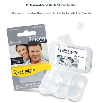Silikónové štuple do uší, proti hluku, vodeodolné, pre internát, na plávanie a cestovanie