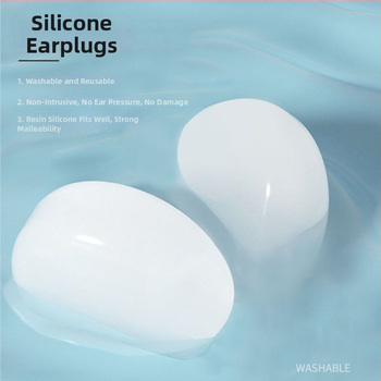 Silikónové štuple do uší, proti hluku, vodeodolné, pre internát, na plávanie a cestovanie