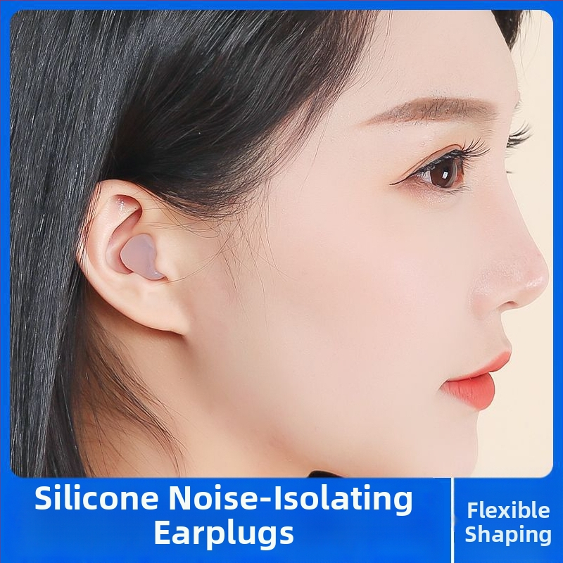 Silikónové štuple do uší, proti hluku, vodeodolné, pre internát, na plávanie a cestovanie