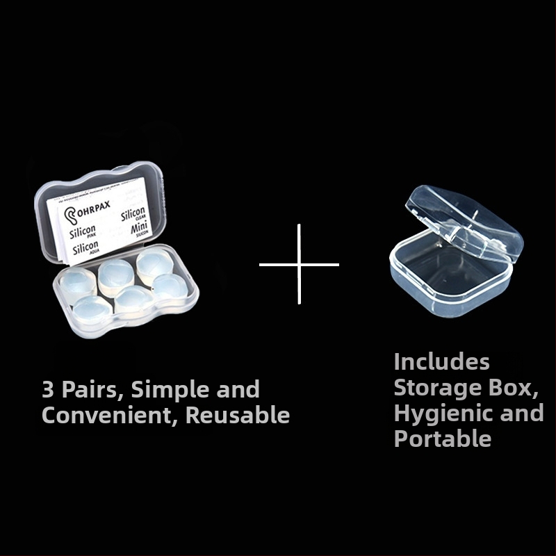 Silikónové štuple do uší, proti hluku, vodeodolné, pre internát, na plávanie a cestovanie