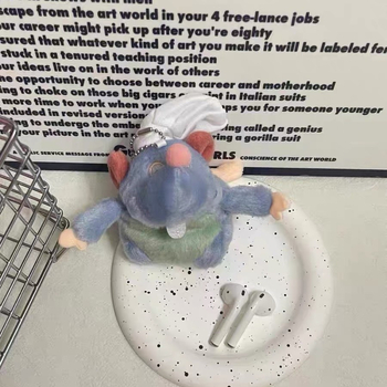 Etui za AirPods 4. generacije – pliš materijal, crtani dizajn Ratatouille, izrada od tkanine, kompatibilno s Apple, prilagodba