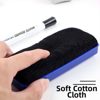 Magnetická guma pre bielu tabuľu s flanelovým panelom, umývateľná, kompatibilná s bielymi a čiernymi tabuľami, Platinology