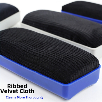 Magnetická guma pre bielu tabuľu s flanelovým panelom, umývateľná, kompatibilná s bielymi a čiernymi tabuľami, Platinology