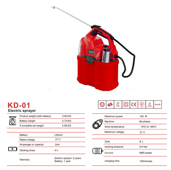 Hangtalk automatski električni raspršivač u ruksaku za zaštitu biljaka