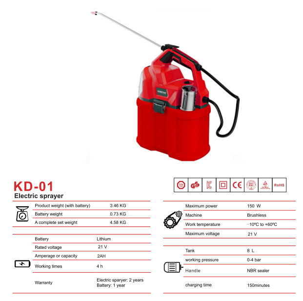 Hangtalk automatski električni raspršivač u ruksaku za zaštitu biljaka
