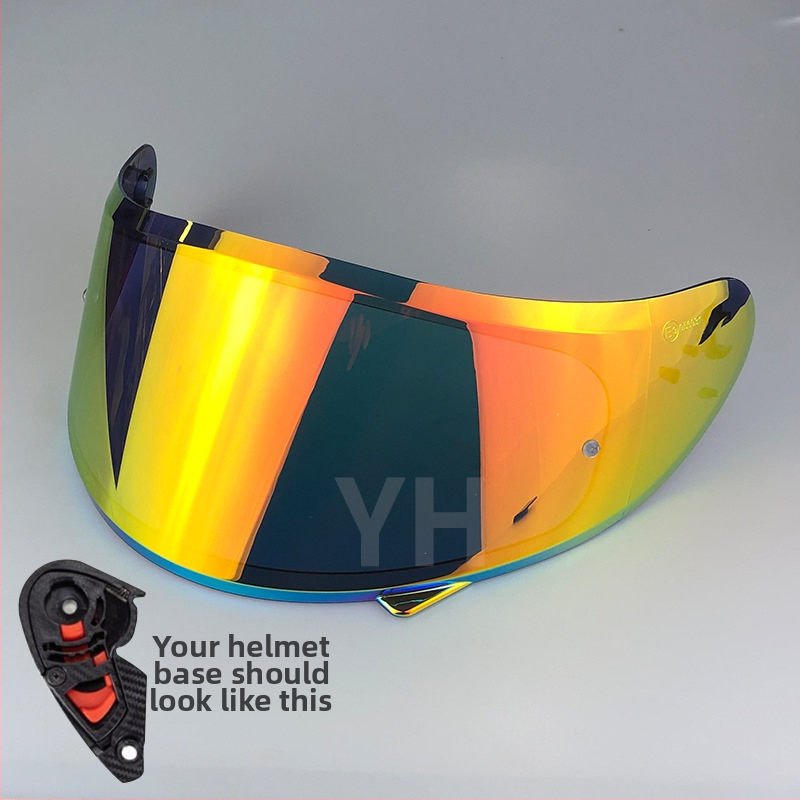 Šošovka prilby V12b pre plno tvárovú prilbu – UV ochrana, ochrana proti slnku a dažďu; PC materiál