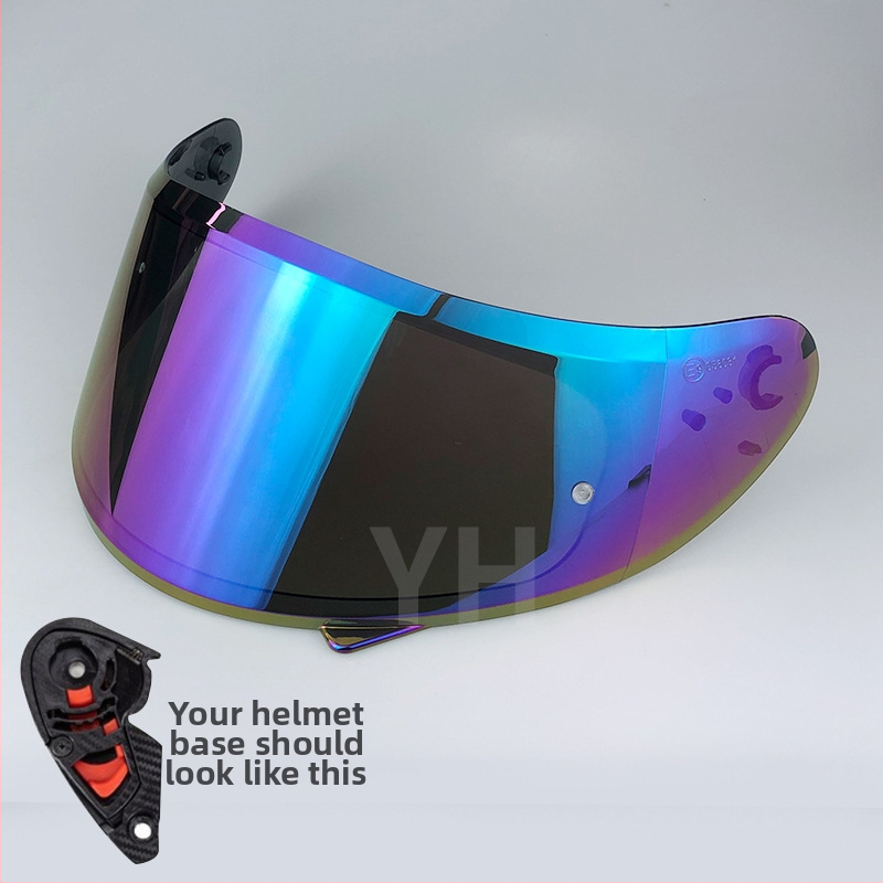 Šošovka prilby V12b pre plno tvárovú prilbu – UV ochrana, ochrana proti slnku a dažďu; PC materiál