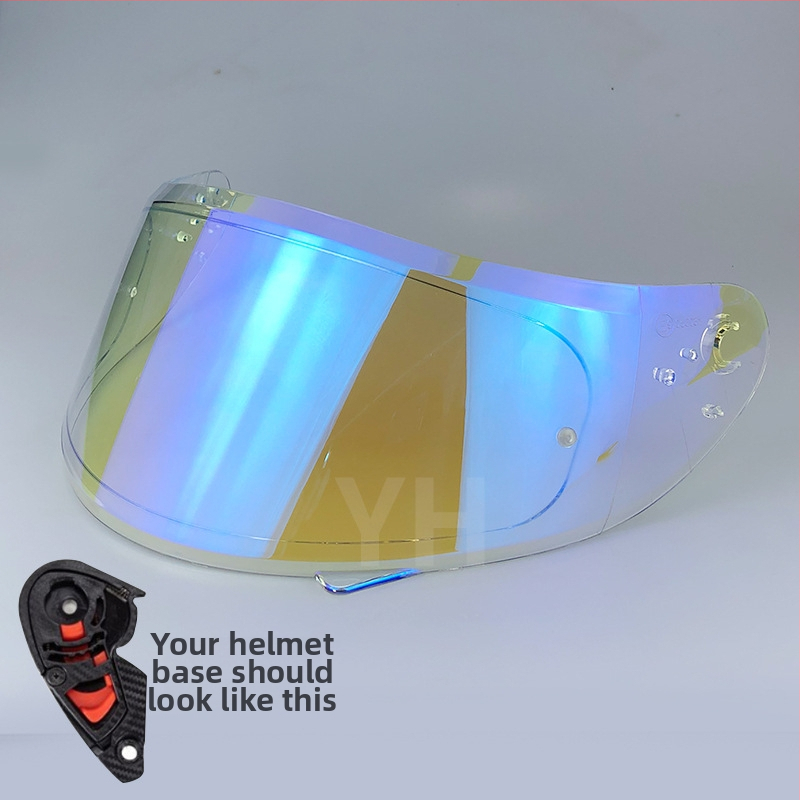 Šošovka prilby V12b pre plno tvárovú prilbu – UV ochrana, ochrana proti slnku a dažďu; PC materiál