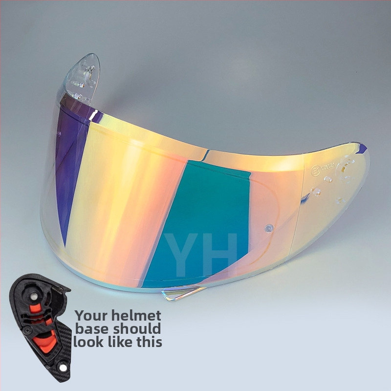 Šošovka prilby V12b pre plno tvárovú prilbu – UV ochrana, ochrana proti slnku a dažďu; PC materiál