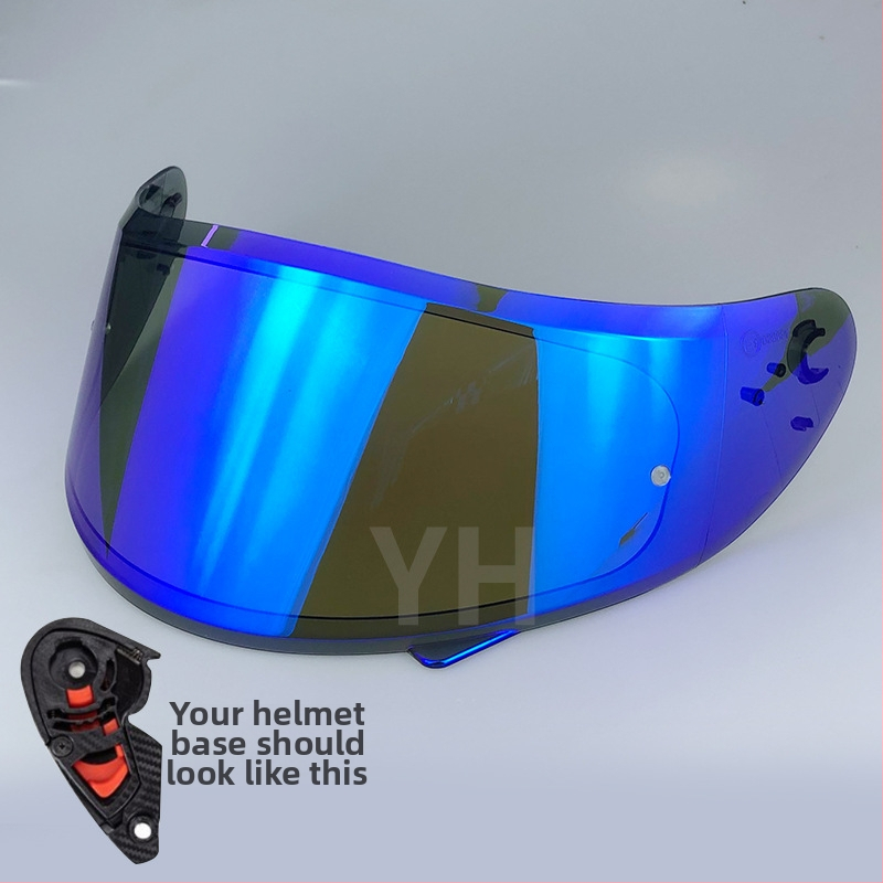 Šošovka prilby V12b pre plno tvárovú prilbu – UV ochrana, ochrana proti slnku a dažďu; PC materiál