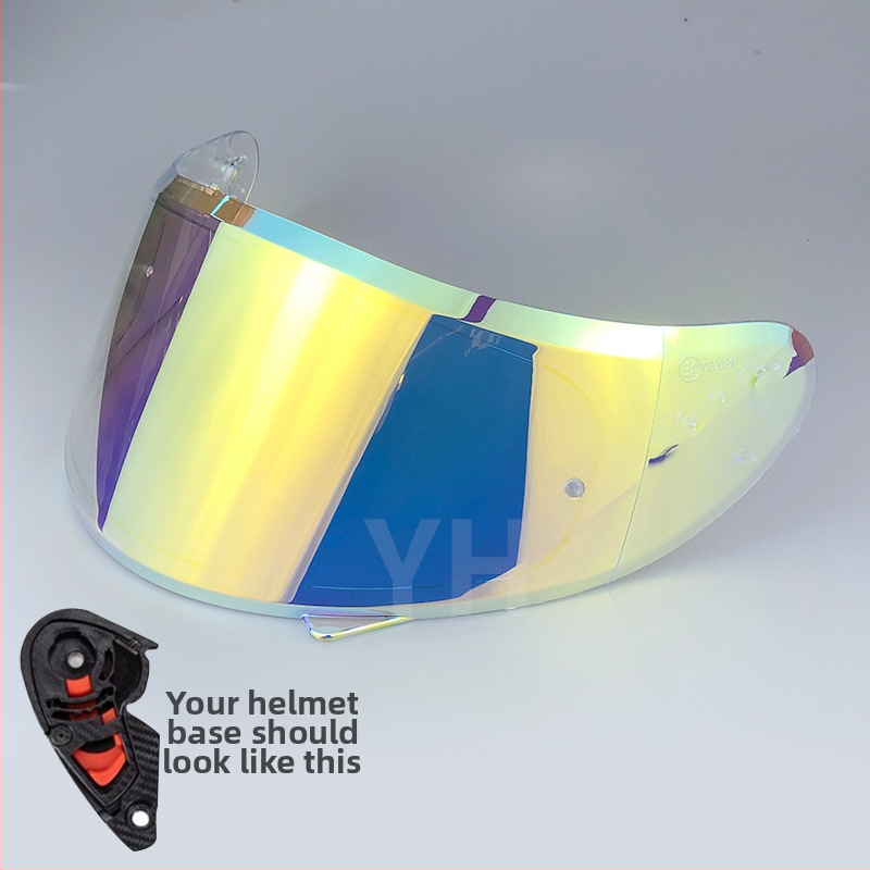 Šošovka prilby V12b pre plno tvárovú prilbu – UV ochrana, ochrana proti slnku a dažďu; PC materiál