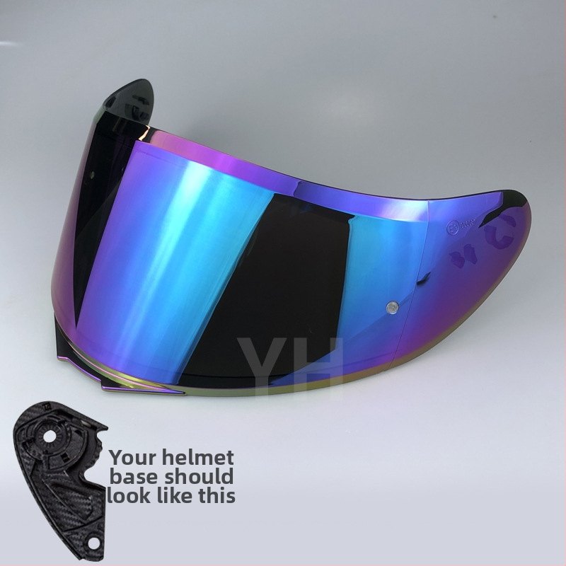 Šošovka prilby V12b pre plno tvárovú prilbu – UV ochrana, ochrana proti slnku a dažďu; PC materiál