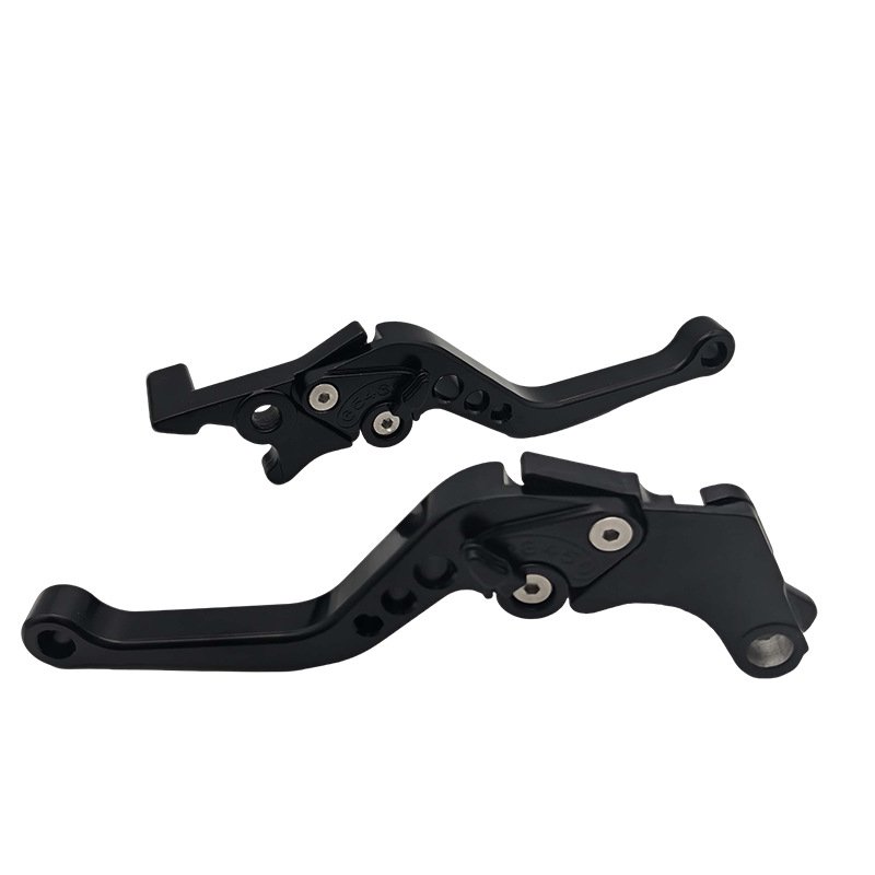 Tsann Kuen LD-01YL Set universal de pârghii pentru motocicletă în stil bullhorn, cap turnat, reglaj în șase poziții pentru frână cu disc și ambreiaj