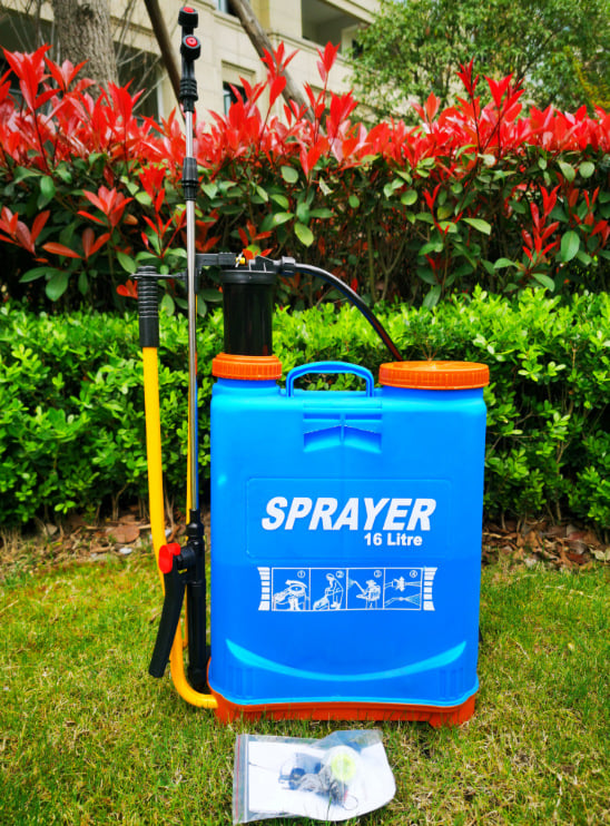 16L χειροκίνητος ψεκαστήρας πλάτης για γεωργία, εφαρμογή φυτοφαρμάκων και απολύμανση