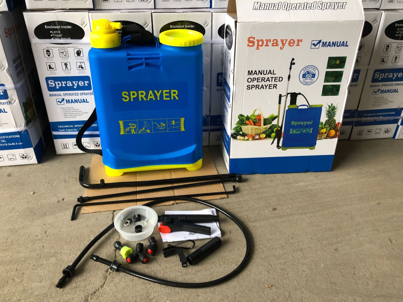 16L χειροκίνητος ψεκαστήρας πλάτης για γεωργία, εφαρμογή φυτοφαρμάκων και απολύμανση