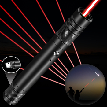 Laserpointer toll 710 USB, töltővel, >500 m hatótávolság, 532/650 nm hullámhossz, lítium akkumulátor, egy pont kimenet
