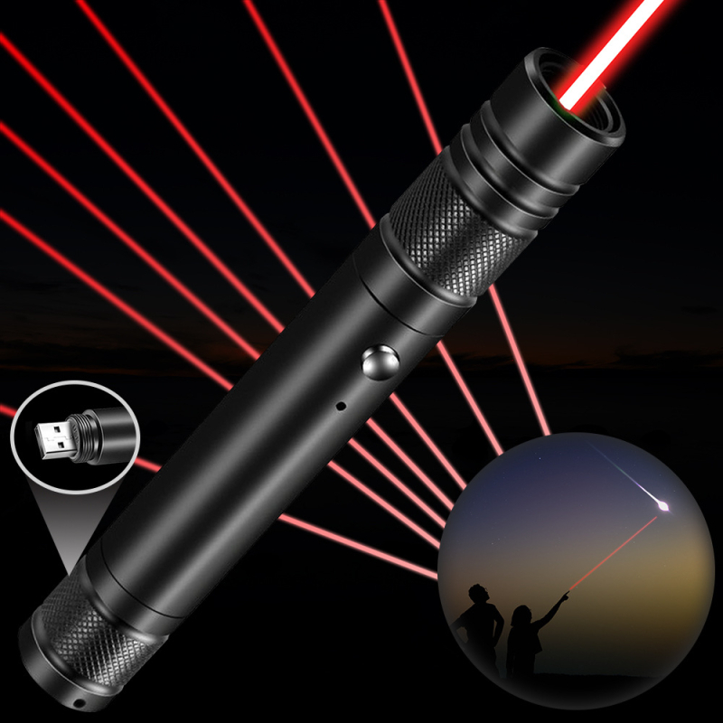 Laserpointer toll 710 USB, töltővel, >500 m hatótávolság, 532/650 nm hullámhossz, lítium akkumulátor, egy pont kimenet