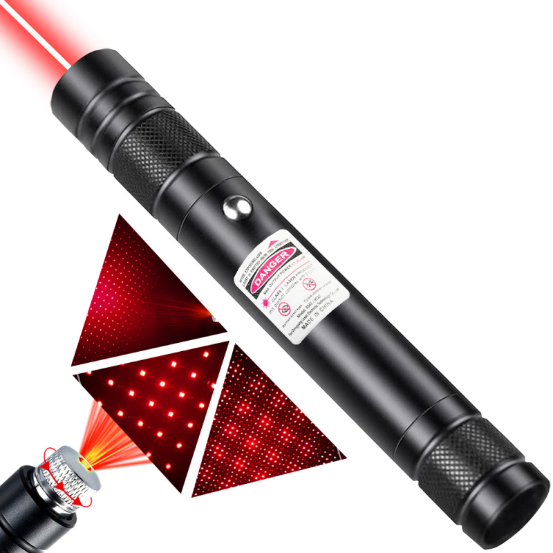 Laserpointer toll 710 USB, töltővel, >500 m hatótávolság, 532/650 nm hullámhossz, lítium akkumulátor, egy pont kimenet