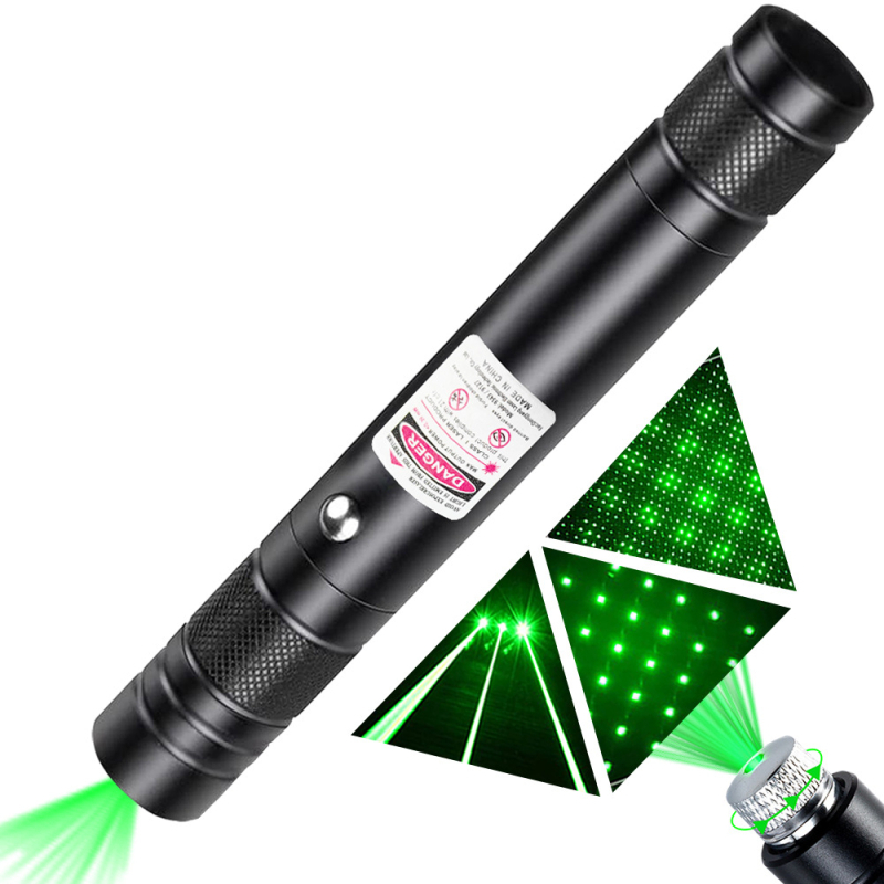 Laserpointer toll 710 USB, töltővel, >500 m hatótávolság, 532/650 nm hullámhossz, lítium akkumulátor, egy pont kimenet