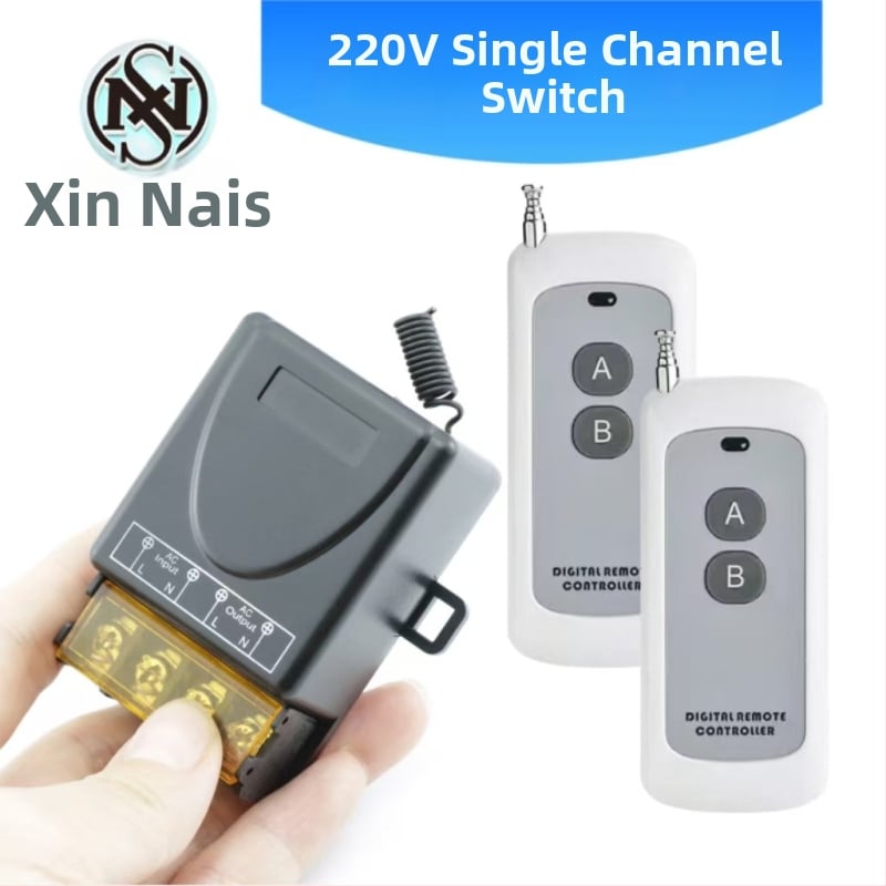 Comutator fără fir pentru pompe de apă, 85–256V AC, 30A, 3000W, tip întrerupere simplă