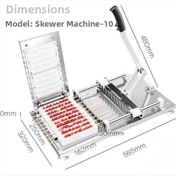 BBQ špízy — nerezová oceľ, opakovane použiteľné, značka Qiu feng, kategória: vidličky a špízy na grilovanie