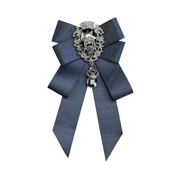 Geometrijska leptir mašna s rhinestones i perlama, unisex, ručna izrada, podesivi remen