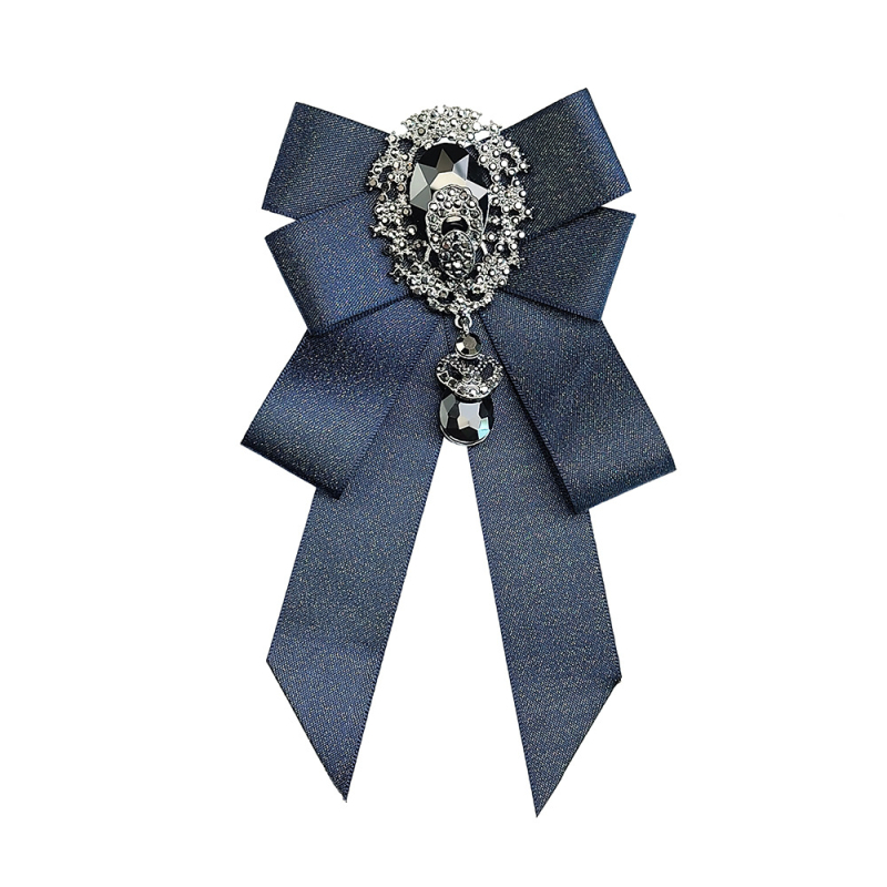 Geometrijska leptir mašna s rhinestones i perlama, unisex, ručna izrada, podesivi remen