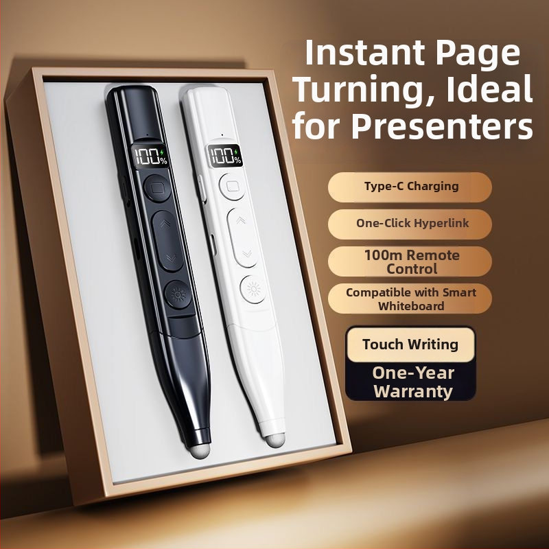 Oldalfordító toll digitális kijelzővel és érintőképernyővel – ABS anyag, logó nyomtatás és testreszabás elérhető