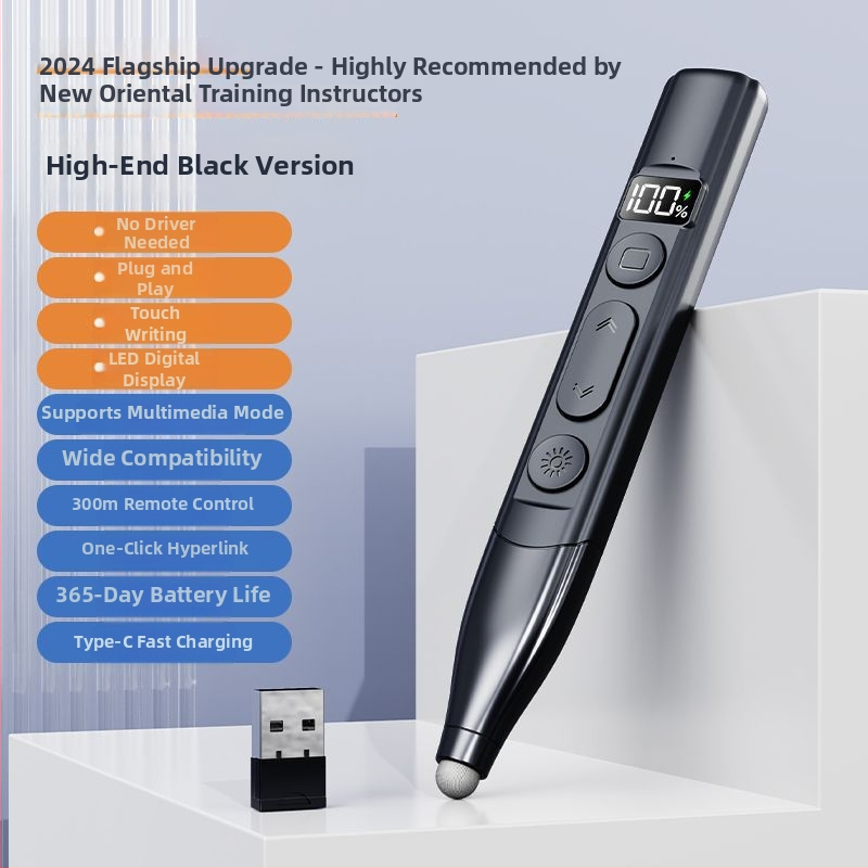 Oldalfordító toll digitális kijelzővel és érintőképernyővel – ABS anyag, logó nyomtatás és testreszabás elérhető