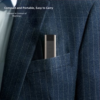 Deli PPT laserové pero s diaľkovým ovládaním pre multimediálne prezentácie, USB nabíjateľné, dosah 100 m